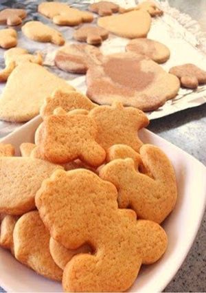 A picture of Easy and Tasty Cookie Cutter Cookies Made with Pancake Mix.