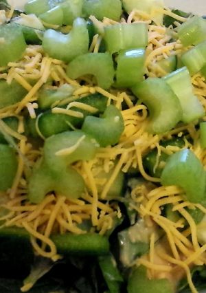 A picture of 7-Layer Salad.
