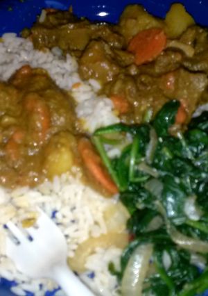 A picture of Caribbean Curry Goat.
