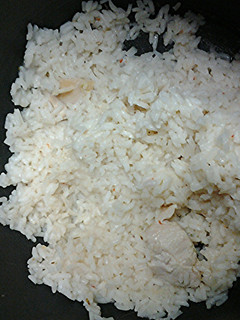 A picture of Rice with chicken.