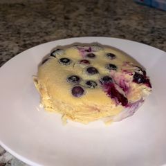 A picture of Lemon Blueberry Pudding Cake.