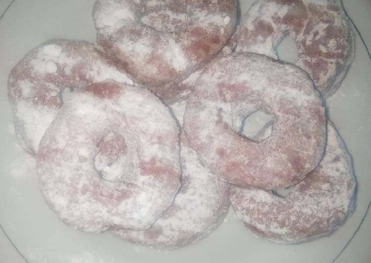 Donat Salju Ubi Ungu