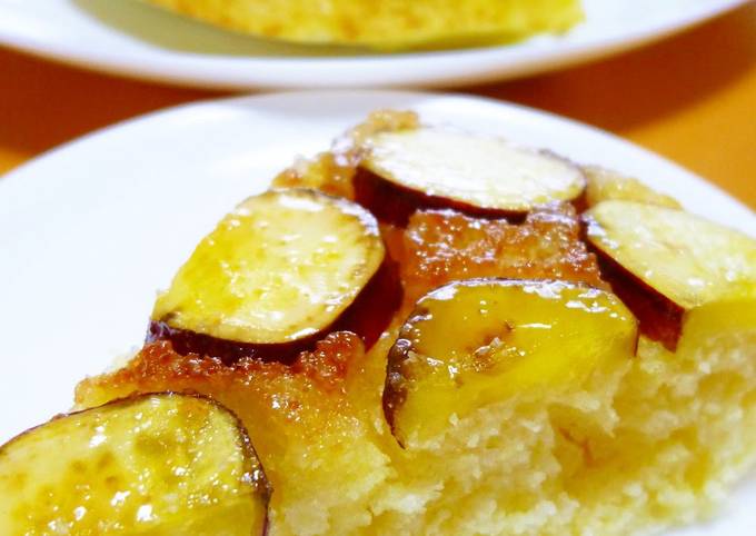 Recipe of Perfect Sweet Potato Cake using a Frying Pan and Pancake Mix