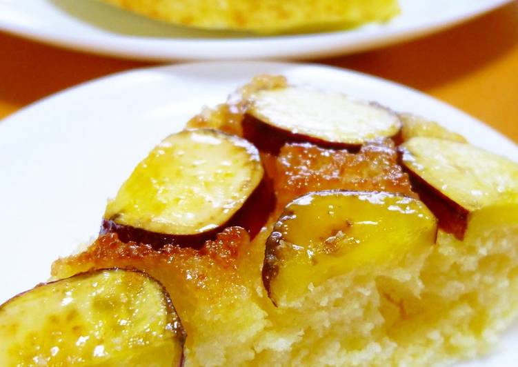 Steps to Make Any-night-of-the-week Sweet Potato Cake using a Frying Pan and Pancake Mix