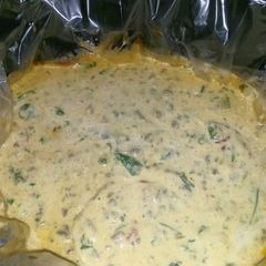 A picture of Crockpot Queso.