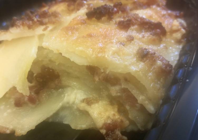 Recipe of Speedy Bleu Cheese Gratin Dauphinois