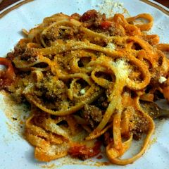 A picture of Fettucini Marinara Pasta.