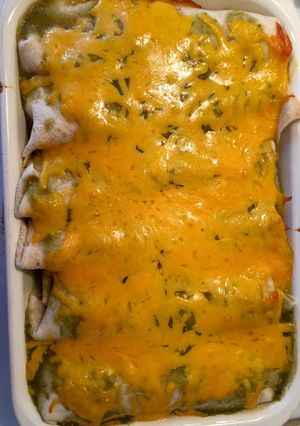 A picture of Tiff's Style Chicken Enchiladas.