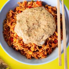 A picture of Cheesy Creamy Vegetable Rice.
