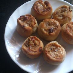 A picture of Spicy mashed potatoes pinwheel.