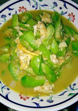 รูปของ บวบผัดไข่