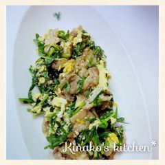 A picture of Fight Summer Fatigue! Our Pork, Chive, and Egg Stir-Fry.