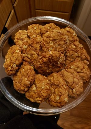 รูปของ คุกกี้ ข้าวโอ๊ต+มะพร้าว Oatmeal+Coconut Cookies 🍪