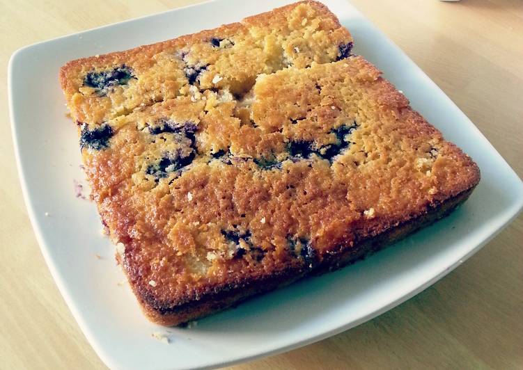 Recipe: Tasty Blueberry Lemon Walnut Cake