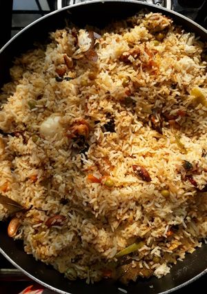 A picture of Egg Biryani -My style.