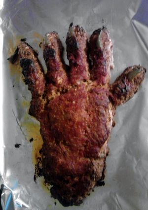 A picture of Meaty Meatloaf Foot / Hand *Halloween*.