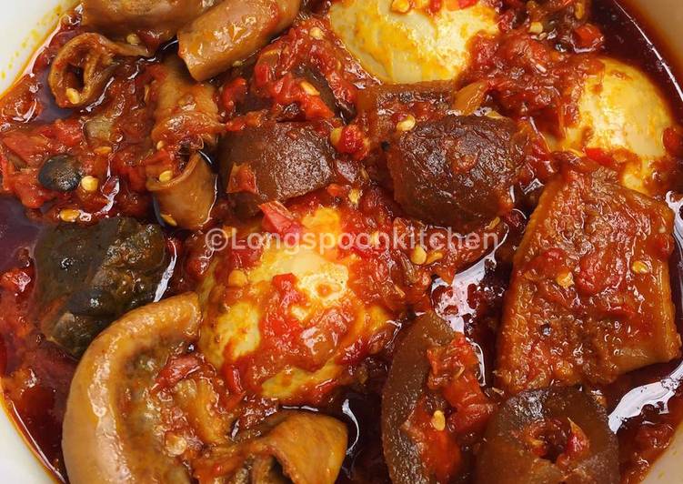 Steps to Prepare Appetizing Ofada sauce Cooking Basics for Newbies