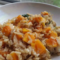 A picture of Butternut Squash and Spinach Risotto.