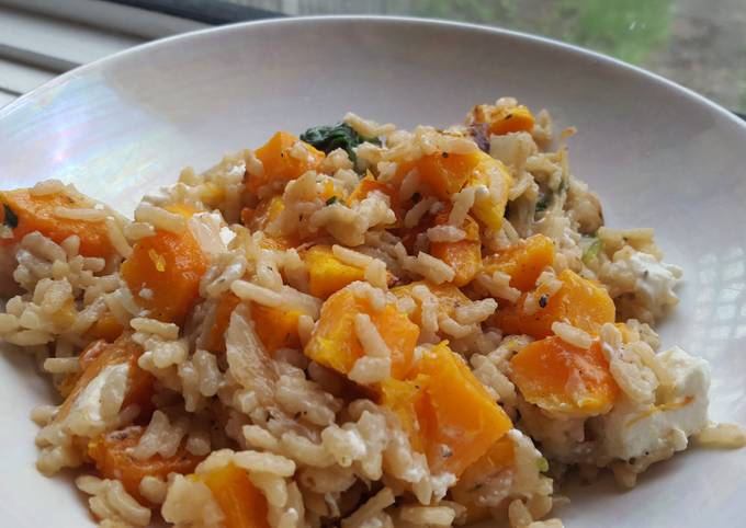 Butternut Squash and Spinach Risotto