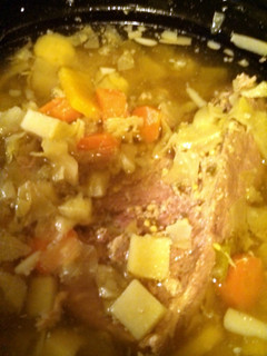 A picture of Corn Beef and Cabbage.