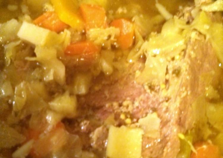 Recipe of Super Quick Homemade Corn Beef and Cabbage