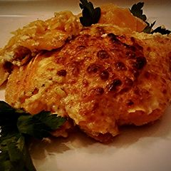A picture of Scalloped Sweet Potatoes Gratin.