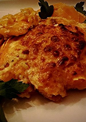 A picture of Scalloped Sweet Potatoes Gratin.