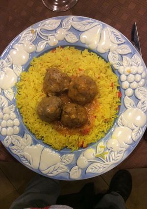 Una foto de Albóndigas con arroz
