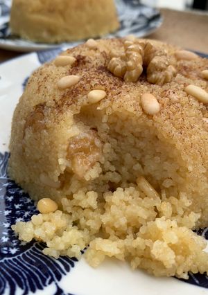 A picture of Turkish Helva 🇹🇷 - Semolina Dessert.