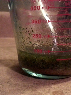 A picture of Cilantro lime marinade.