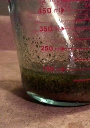 A picture of Cilantro lime marinade.