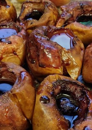 Una foto de Manzanas asadas