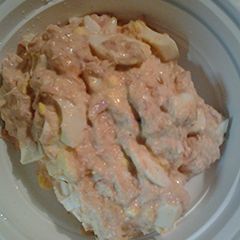 A picture of Tuna salad base.