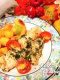Hake in milky onion sauce