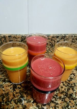 صورة لوصفة عصير بالبيطراف (الشمندر) والموز