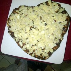 A picture of carla's chocolate biscuit cake.