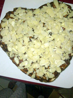 A picture of carla's chocolate biscuit cake.