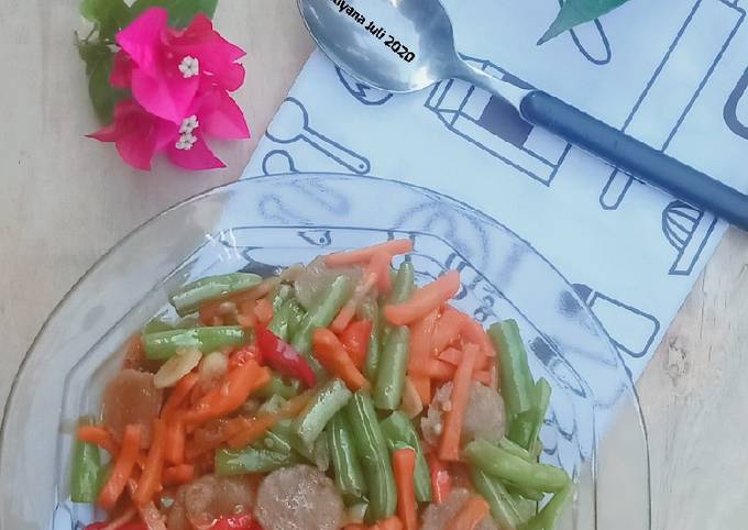 Resep Tumis Buncis Wortel Bakso Oleh Eli Yana Dwi Lestari Cookpad