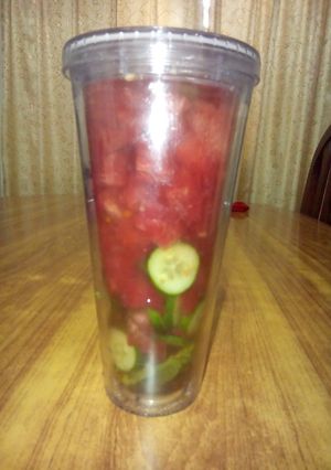 A picture of Watermelon detox drink.