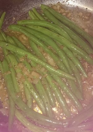 A picture of Quick crunchy greenbeans.