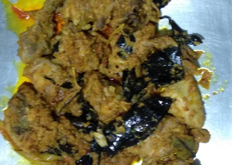 Resep Ayam bakar Padang lamak bana (foto atas blm dipanggang) Anti Gagal