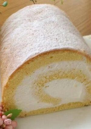 A picture of Quick and Easy! Roll Cake Made in a Frying Pan.