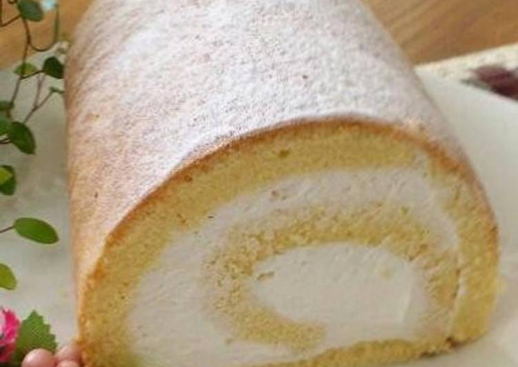 Quick and Easy! Roll Cake Made in a Frying Pan