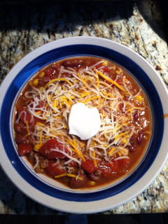 A picture of Taco Soup.
