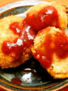 A picture of Nikujaga Croquettes with Frozen Beef Soboro.
