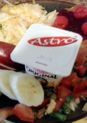 A picture of Super healthy vegetarian breakfast.