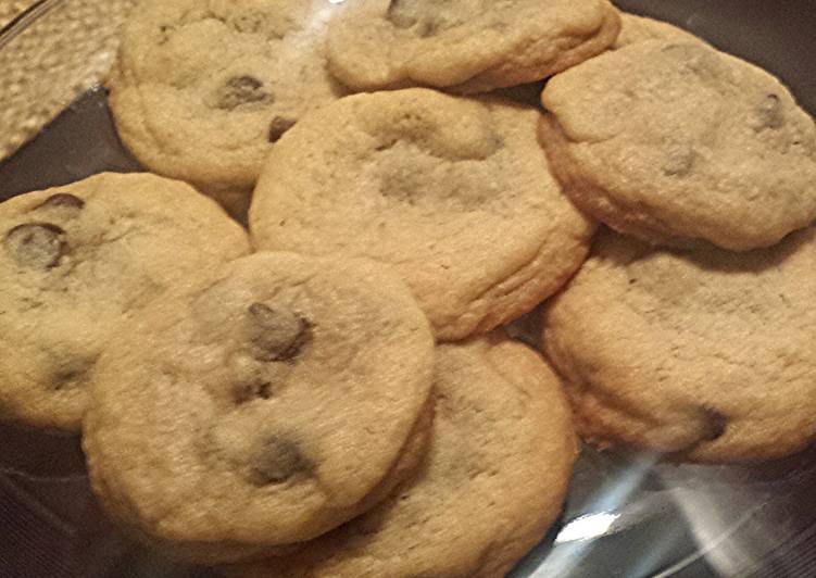 Steps to Make Homemade Soft baked chocolate chip cookies