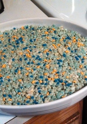 A picture of Rice crispy treats.