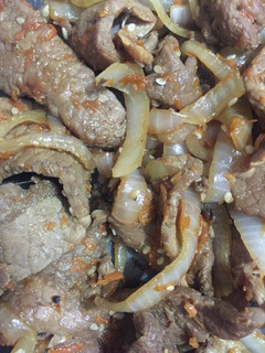 Una foto de Bistec en salsa de soya