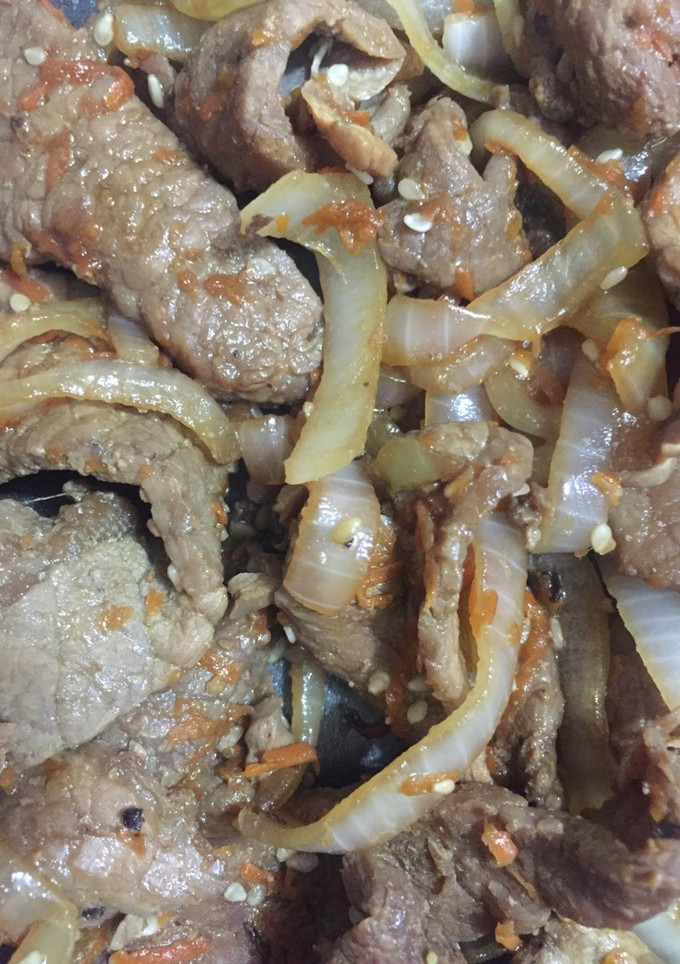 Una foto de Bistec en salsa de soya